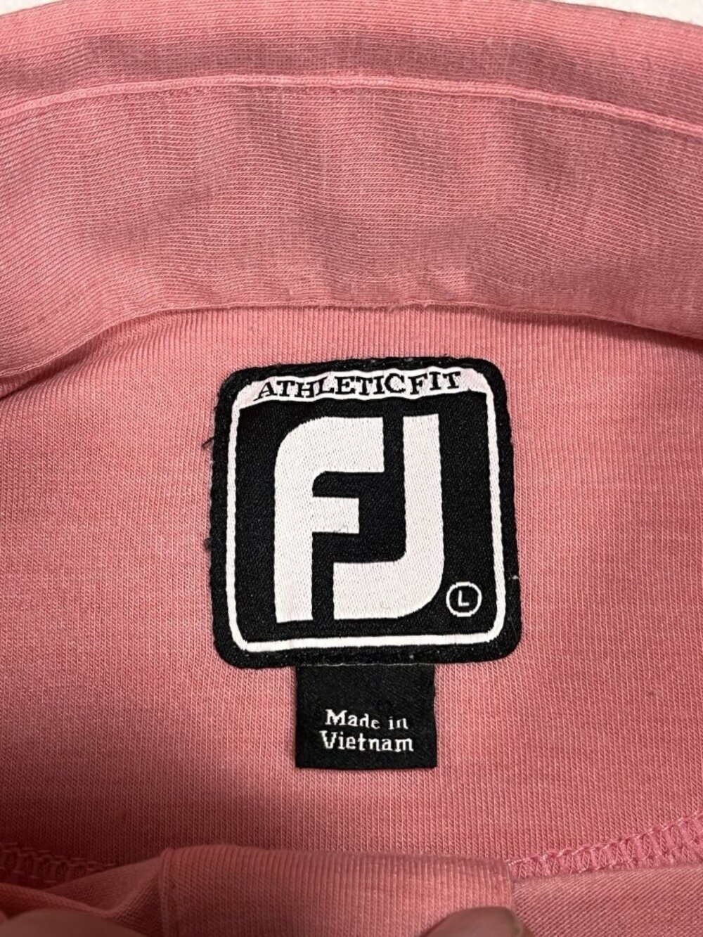 FootJoy FJ Athletic Fit Golf Polo Mens Pink Short Sleeve Pocket Shirt - Picture 7 of 14